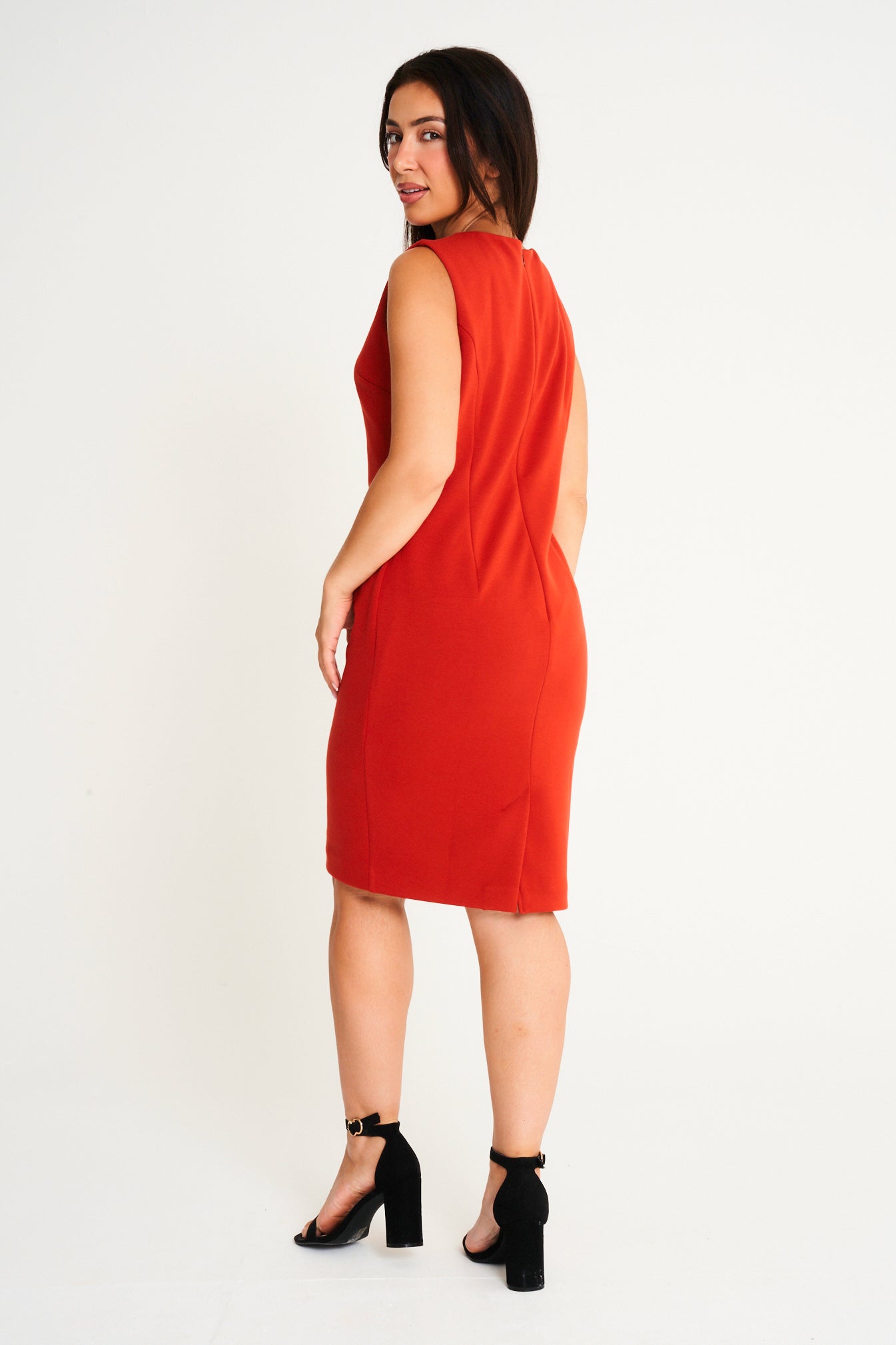 The MAYFAIR dress brick orange